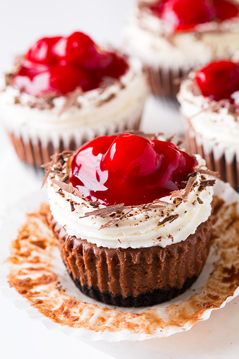 Black Forest Cheesecake Cupcakes: Oreo Crust & Cherry Topping Recipe